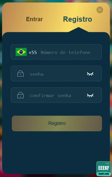 eeekf - login premium - Entrar na Conta